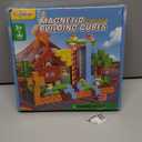 100PCS Magnetic Blocks Magnetic Building Blocks Sensory Toys for Kids Ages 3-5 6-8 8-12 Kids Game Toys for 3+ Year Old Boys & Girls, Mine Magnet World Craft 3 4 5 6 7 8 9 Year Old Boy Birthday Gift