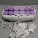 Conair Hot Rollers for Long, Medium & Short Hair, 12 Ceramic Flocked 1-Inch and 1-Inch Heated Hair Rollers with Clips, Hot Curlers for Women, Volume & Curls