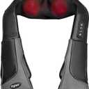 Shiatsu Neck and Back Massager, Electric Deep Tissue Kneading Neck and Shoulder Massage for Muscle Pain Relief with Heat, Use for Home Office Car, Gifts for Family Friends