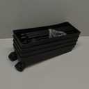 SPACELEAD Slim Storage Cart 4 Tier, Bathroom Organizer Rolling Utility, Mobile Shelving Unit Slide Out for Office, Kitchen, Laundry Room & Narrow Places, Black