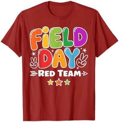 Field Day Red Team Kids Boys Girls Teacher Field Day Games T-Shirt