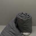 MAGZO Magnetic Thermal Insulated Door Curtain, Fits 32'' x 80'' Door(Curtain Size 34'' x 82''), 5 Layers Oxford & Cotton Cover Blanket Insulation for Winter/Doorway/Attic Doors, Keep Cold Air Out, Grey (Gray)