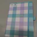 Letts of London® Gingham Academic Weekly/Monthly Planner, August 2025 to July 2026, Week-to-View, Sewn Binding, Multilingual, A5 Size, 8.25" x 5.875", Aqua (C031931-26)