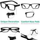 Eyekepper Vintage Reading Glasses for Men - 5 Pack Spring Hinges Classic Readers - Black Frame +1.75
