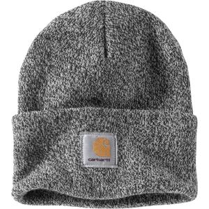 Carhartt Men's Knit Cuffed Beanie (Black/White)
