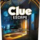 Clue Escape: The Midnight Hotel Board Game, Clue Escape Room Game, 1-Time Solve Mystery Games, Family Games for Ages 10+, 1-6 Players, 90 Mins. Avg.