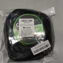 Cat 6 Flat Ethernet Cable 200ft, 10Gbps, Black