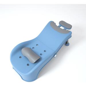 Foldable Shampoo Chair Hair Washing Mobile Salon Chair Hair Washing at Home Adjustable Bath Chair for Disabled Or Injured One Rinse Cup Included (blue)