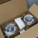 GyroVu 3 Color Temperature Adjustable Table Lamp, Ceramic Lamp Set of 2, Bedside Lamps with Rotary Swtich, Nightstand Lamp for Living Room Bedroom Office, Bulbs Included-Pink