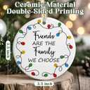 Friendship Ornaments - Christmas Ornaments for Best Friends - Bestie Gifts, Presents for Christmas - Friends are The Family