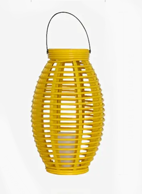 LED Lantern with LED Candle , Garden Lantern for Outdoors, Solar Lights for Outdoors, Includes Solar Module and Battery, Party Decoration