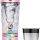 PROCHAIN Electric Protein Shaker Bottle, Protein Shakes Mixer, Portable Pre Workout Self Mixing Cup, Made with BPA-Free Tritan, 22oz (Pink)