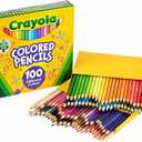 Crayola Colored Pencils, Assorted Colors, Set Of 100 Pencils