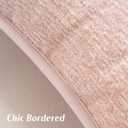 FUTEI Pink Chenille Throw Pillow Covers 22x22 Inch Set of 2,Soft Cozy Bound Edge Design Cushion Case,Home Decor for Couch Bed Living Room