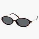 HERJOUR Retro Oval Sunglasses for Women Men Small Round Sunnies Y2k Trendy