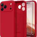 Magnetic for iPhone 17 Pro Case, Compatible with MagSafe, [Full Camera Protection][Screen Protector] Silicone Shockproof Protective Phone Case for iPhone 17 Pro 6.3", Deep Red