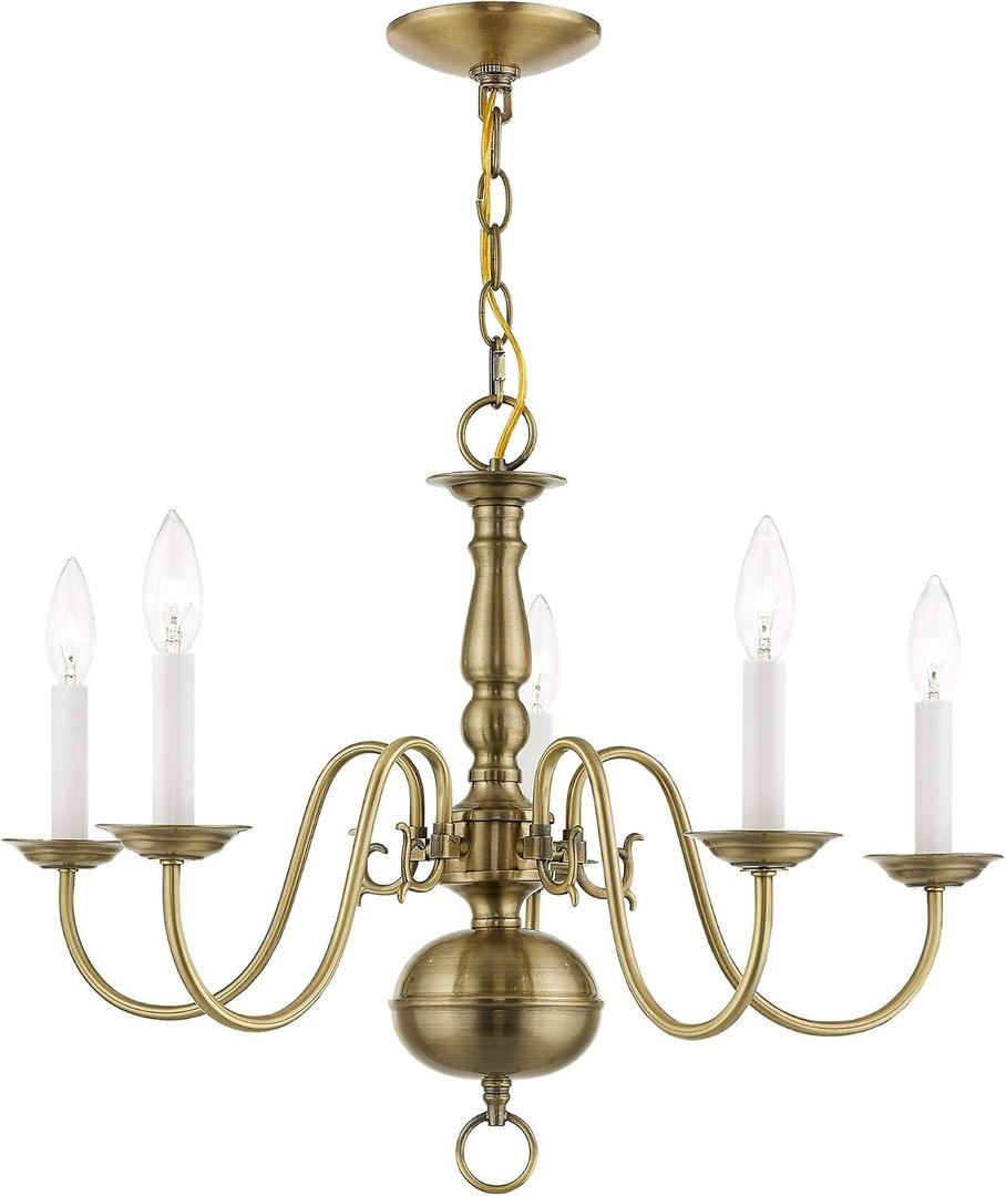 Livex Lighting 5005-01 Williamsburgh Chandelier, 24"L x 24"W x 18"H