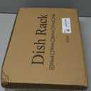 SNTD Dish Drying Rack - Extendable Dish Rack, Large Sink Drying Dish Drainer for Kitchen Counter, Stainless Steel Dish Strainer with Utensil Holder (Black)