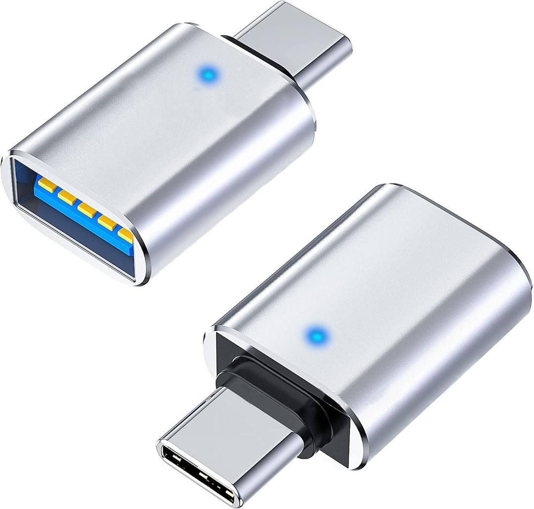 Mindorlen USB C to USB 3.1 Adapter for MacBook pro, 10Gbps USB Female to USBC Male Adapter Cable, USB 3.0 to USB-C Adapter for Laptop PC iMac iPad pro, USB 3.2 Type c OTG Converter - 2 Pack