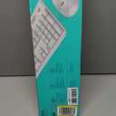 Logitech MK270 Wireless Keyboard and Mouse Combo for Windows, 2.4 GHz, 8 Multimedia Keys, PC, Laptop, Wireless Keyboard Compact Mouse Combo - White (1 Pack)