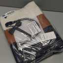 Laptop Bag for Women 15.6 Inch Laptop Tote Bag Waterproof Pu Leather Work Bag Computer Briefcase Office Teacher Handbag (Black and White and Brown)