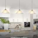 Otmilance Kitchen Pendant Lighting Over Island, 11.8 White Frosted Glass Pendant Lights, Farmhouse Pendant Lights Kitchen Island, Modern Chrome Kitchen Pendant Light for Dinning Living Room (1 Pack)