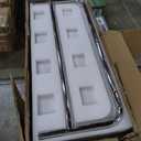 Solid Wood Mobile TV Cart Rolling TV Stand with Wheels for 42-75 Inch LCD LED Flat Curved Screens up to 180 Lbs, Heavy Duty Portable Floor Stainless Steel Mobile TV Stand (Walnut, 42-75inch)