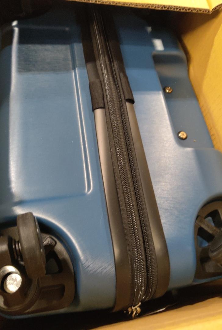 Black and blue suit case
