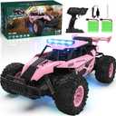 BLUEJAY Remote Control Car, 2.4GHz High Speed 33KM/H RC Cars Toys, 1:12 Monster RC Truck Off Road with LED Headlight and Rechargeable Battery Gifts for Adults Boys 8-12