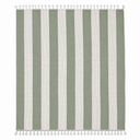 Table Cloth, Waterproof Vinyl Tablecloth with Flannel Backing, Wipeable Buffalo Plaid Table Cover for Picnic, Indoor and Outdoor (Green& White, 52"x70")