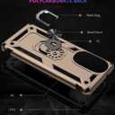 Case for Motorola Edge 30 Pro Case Cover,Magnetic Car Mount Bracket Shell Case for Motorola Moto Edge+ 2022 5G 2nd gen XT2201DL XT2201-3 XT2201-4 / Moto Edge 30 Pro XT2201-1 Case Gold