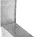 Lock Box with Folding Handle - Durable Metal Storage Chest with Stackable Design to Secure Valuables, Cash, Jewelry, and Weapons by Stalwart (Silver) (1 Count (Pack of 1))