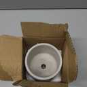 Ekirlin 3.5 inch Plant Pot Indoor, Grey Cement Flower Planters for Home Decor, Modern Succulents Containers with Drain Hole, Removable Rubber Stopper, Non-Slip Soft Pad, for Most Plants and Flowers (A1.gray)