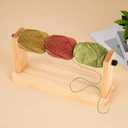 Wooden Crochet Yarn Holder, Single Revolving Yarn Storage, Ribbon Storage, Rack Portable Yarn Ball Holder for Crochet Yarn Ball Knitting, Sewing Thread Craft Florist Wrapping