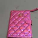 Magnetic Case for 7" Kindle Paperwhite (12th Generation-2024) and Kindle Colorsoft Signature Edition 2024 KPW6 Glitter Sparkly Cute Girl Crown Bling Folio Stand Cover with Hand Strap (Pink)