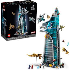 LEGO Marvel Avengers Tower Building Kit, Detailed Recreation of The Iconic HQ Featuring Classic Movie Scenes, 31 Figures and Authentic Accessories, Gift for Marvel Fans and Model-Makers, 76269 LEGO Marvel Avengers Tower Building Kit, Detailed Recreation of The Iconic HQ Featuring Classic Movie Scenes, 31 Figures and Authentic Accessories, Gift for Marvel Fans and Model-Makers, 76269