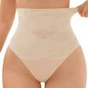 JulyGirl Thong Shapewear Tummy Control,Girdle for Women Tummy Control,Women's Shapewear Control Panties, XL