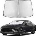 EcoNour Windshield Sunshade Compatible for Hyundai Sonata 2020-2024 2025 2026, Sun Visor for Front Windshield & Window Sun Shade Cover, UV Heat Blocker & Protector, Car Accessories