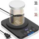 Sourdough Starter Warmer, Precise 1F Thermostat Control (70-100F) Sourdough Warming Mat, Smart memory Warming On/Off, 12-Hour Timer Sourdough Warmer Black