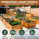 Garden Box Sealer Pro Grade 1 Gallons Plant-Based, Non-Toxic Wood Sealer for Raised Garden Beds, Planters & Pet Shelters, Water & Weather-Resistant Finish for Outdoor Wood