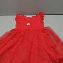 Toddler Tutu Dress Little Girls Fluffy Summer Dresses Casual Party Tulle Sundress for Kids, Size 100, Red
