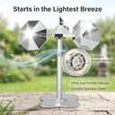 Bird Scare Reflective Device,Silver, Wind Powered Spinning, Bird Reflectors, Keep Pigeon Woodpeckers and Seagull Away for Garden Patio Yard,1PCS