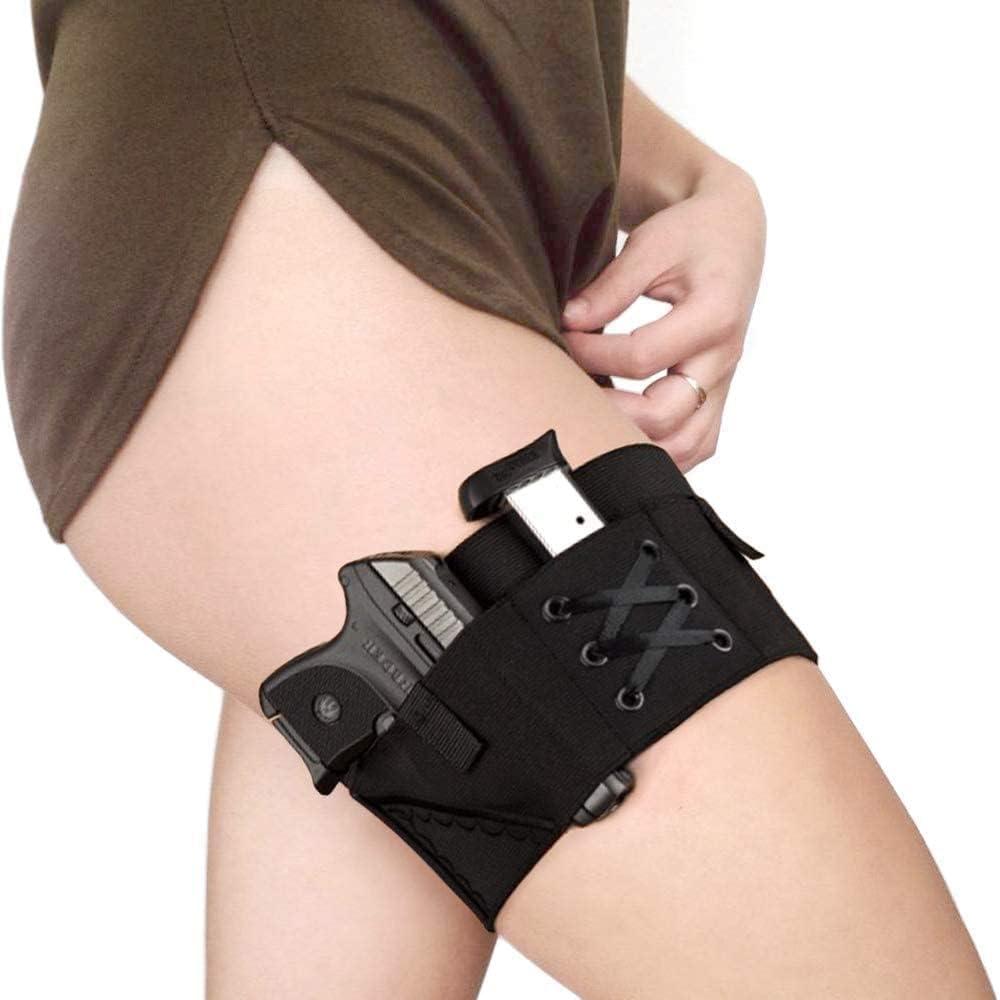 Moetron Thigh Holster for Women,Conceal Carry Holster for Women Lady Concealed Leg Holsters for Pistol,Fit for PT-22. 22 CaliberTCP. 380, Glock 19, 17, 42, 43, P238, RugerLCP &Similar Guns