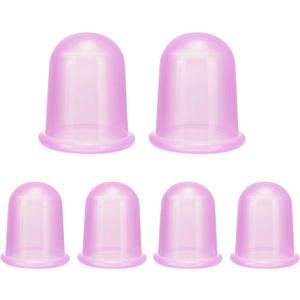Silicone Cupping Therapy Set - Cupping Kit for Massage Therapy - Cellulite Remover Cupping Set - Anti Cellulite Cup Massager, Vacuum Suction Massage Cups for Cellulite Reduction (Transparent Purple)