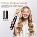 JINYAWA 5-in-1 Blow Dryer Brush & Air Styler Complete Set: Hair Dryer Brush, Hot Air Brush, Air Curler & Air Curling Wrap Hair Styling Tools for Straight, Curl, Dry, Smooth Styling as Gift, Black