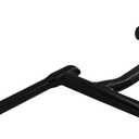 BMX Handlebar, 710mm Length, 31.8mm/22.2mm Clamp, Black and Chrome (Black)