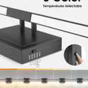 VOLISUN Bathroom Vanity Light 48 inch, 5CCT Dimmable, 40W LED Bathroom Light Fixture Over Mirror, Black Bar Vanity Lights for Bathrooms Mirror Cabinets