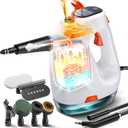 POPCHOSE Steam Cleaner with Detergent Dispenser, 15s Heat-Up Handheld Steam Cleaner for Home, 500ml Removable Water Tank, Lightweight Portable Steamer for Cleaning Grout, Windows, Kitchen, Easy Refill