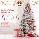 30Pcs Velvet Bows for Christmas Tree - Red Small Christmas Tree Bows, Vintage Ribbon Bows for Garland, Wreath, Fireplace, Door, Gift Wrapping, Holiday Bows Ornaments for Xmas (Pink)