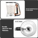 Pancake Batter Dispenser 5 Cup with Sturdy Handle,Batter Separator for Pancakes, Cupcake, Waffle, Muffin Mix, Cake & Crepe Batter pitcher with Squeeze Handle Baking Tools-Black